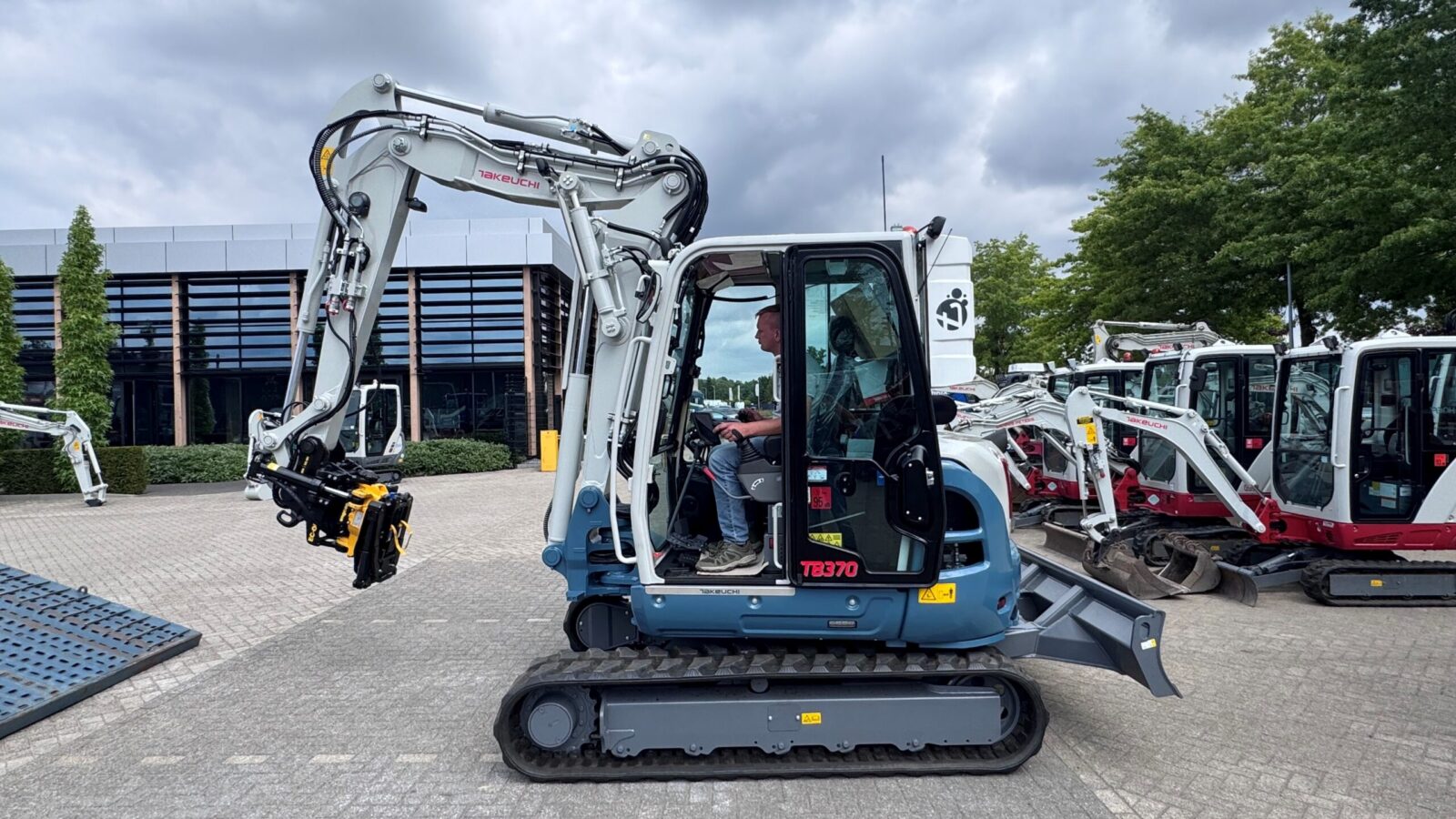 Beaujean dieplader voor machinetransport