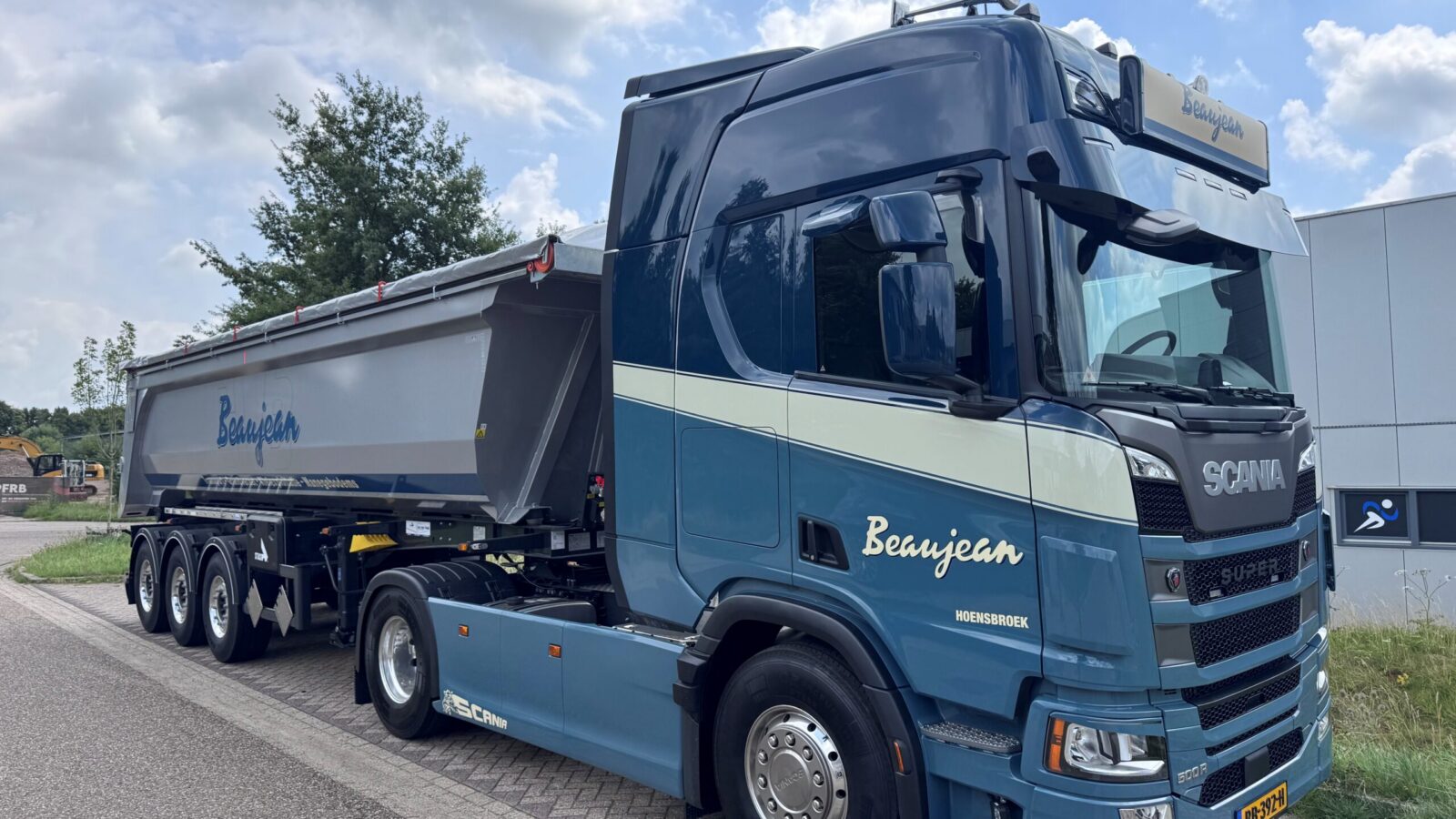 Beaujean stalen oplegger voor bulk- en los materiaal